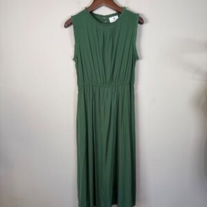 Betsey's Boutique Shop NWT Green Lined Sleeveless Dress Large